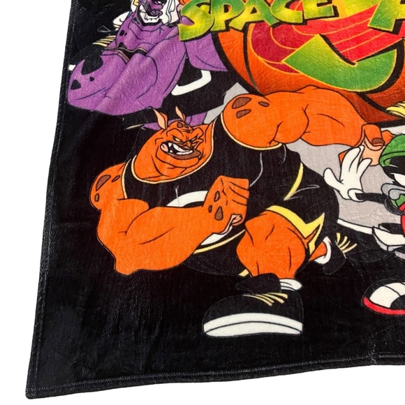Vintage Space Jam Warner Brothers 49x57 Soft Throw Blanket - Picture 4 of 9